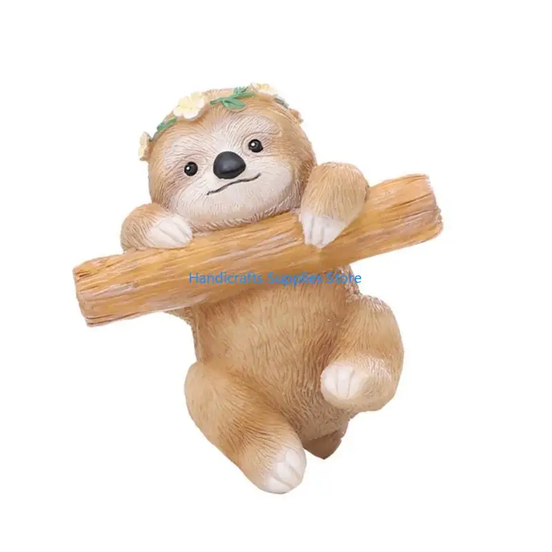 R1WA Adorable Plant Container Hanging Decors Whimsical Animal Planter Hangings for Home and Office Durable Resin Charm