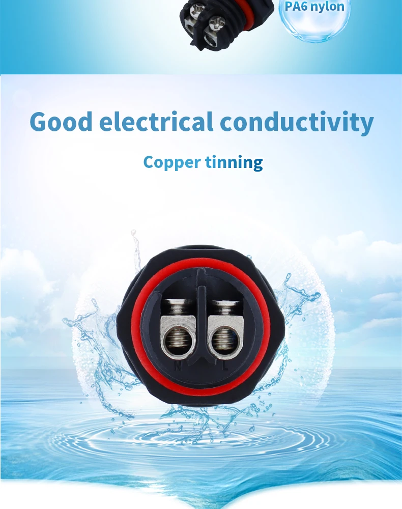IP68 L12 L16 L20 L25 Waterproof Cable Connector 2/3/4Pin Screw Wiring Terminal Wire Connectors for Electrical Light Junction Box
