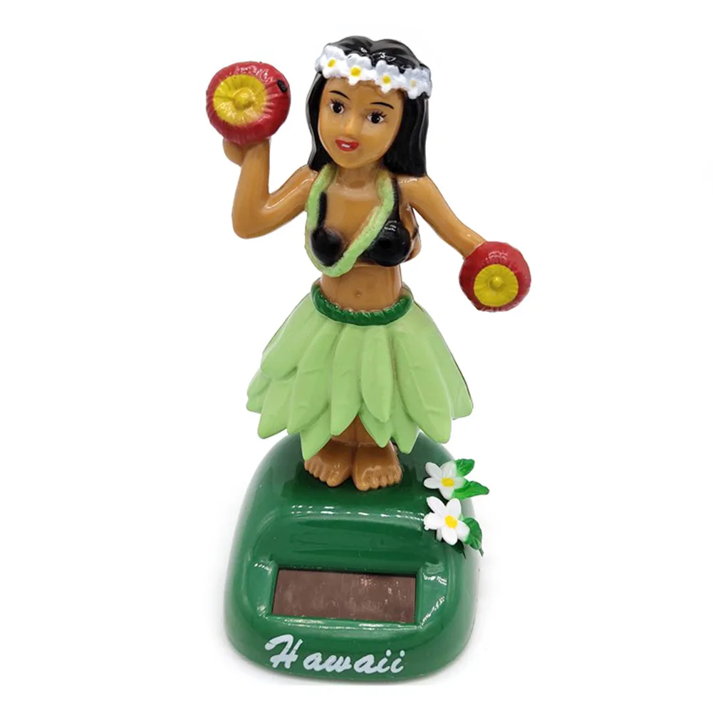 ITimo – Poupée Hawaïenne Solaire – Tête Qui Bouge – Décoration Tableau De Bord