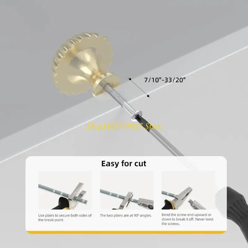 C4DF 2PCS Dound Stripe Drain Door يسحب المقابض النحاسية أجهزة الأثاث المنزلي #4