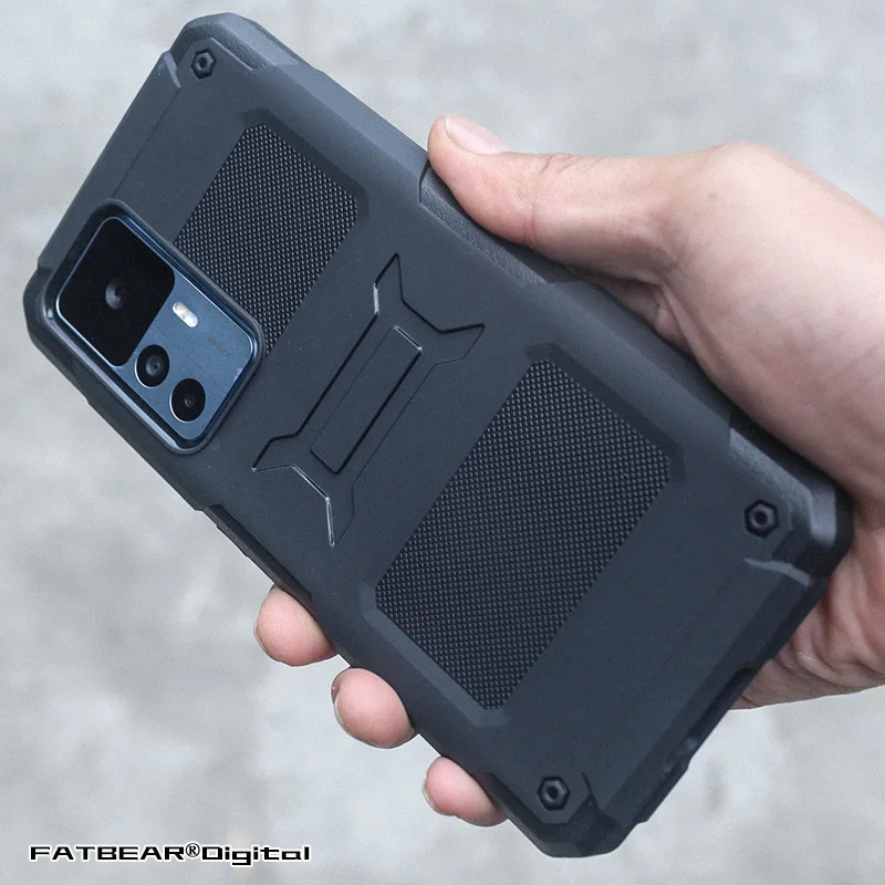 

FATBEAR [For MIUI XiaoMi 12T 12T Pro RedMi K50 Ultra ] Tactical Military Grade Rugged Shockproof Armor Buffer Case Soft Cover