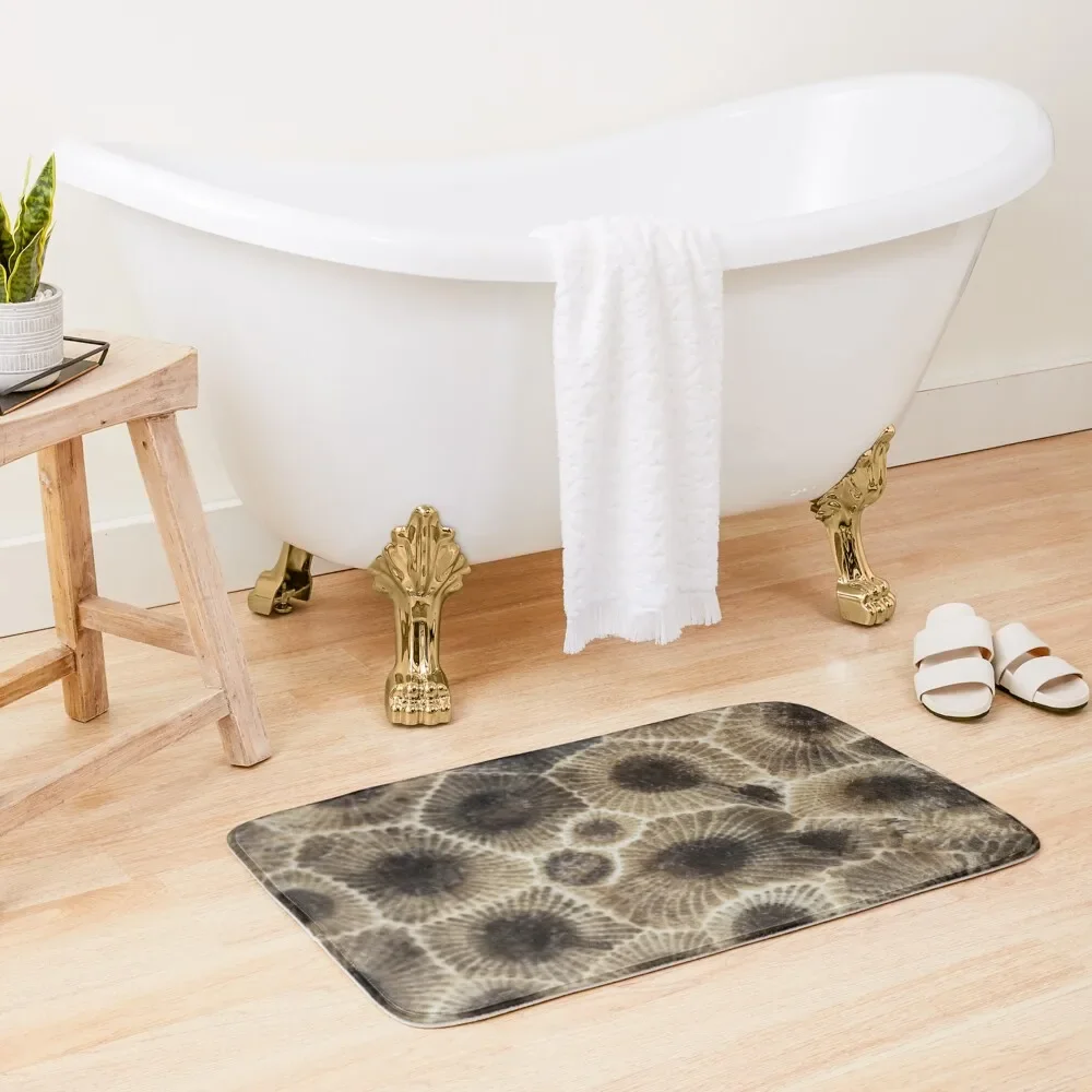 

Petoskey Stone Bath Mat Things For Bathroom Anti-Slip Shower Bathroom Accessories Sets Carpet For Bathroom Mat