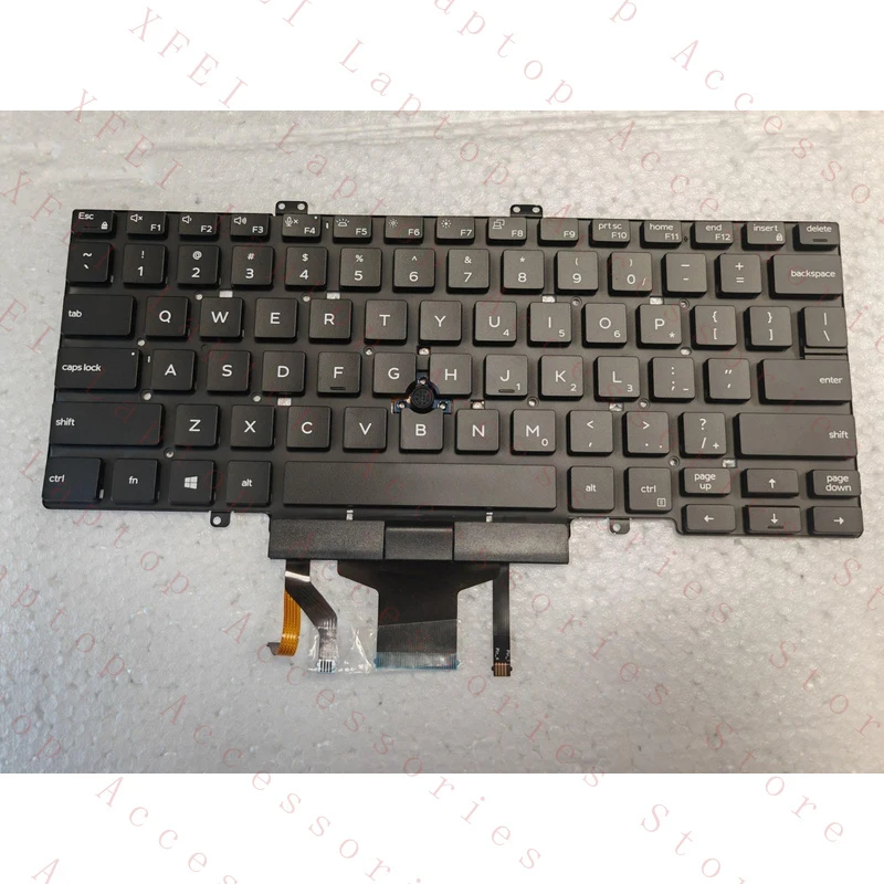 D  for DELL Latitude 5400 5401 5410 5411 7400 7410 Keyboard Backlit pointer US