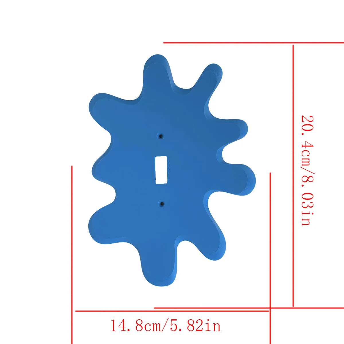 1 pc blue cement shaped switch decorative panel, two styles to choose from, creative switch panel decoration