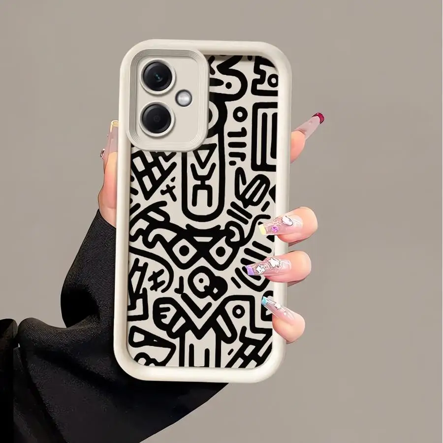 Capa de telefone para Xiaomi Redmi A4 A1 A2 Plus 13 12 A3 Capa macia Graffiti Cartoon