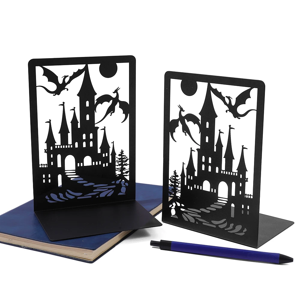 

Fantasy Fourth Wing Dragon Metal Bookend Heavy Industry Book End Study Desk Decoration School Supplies