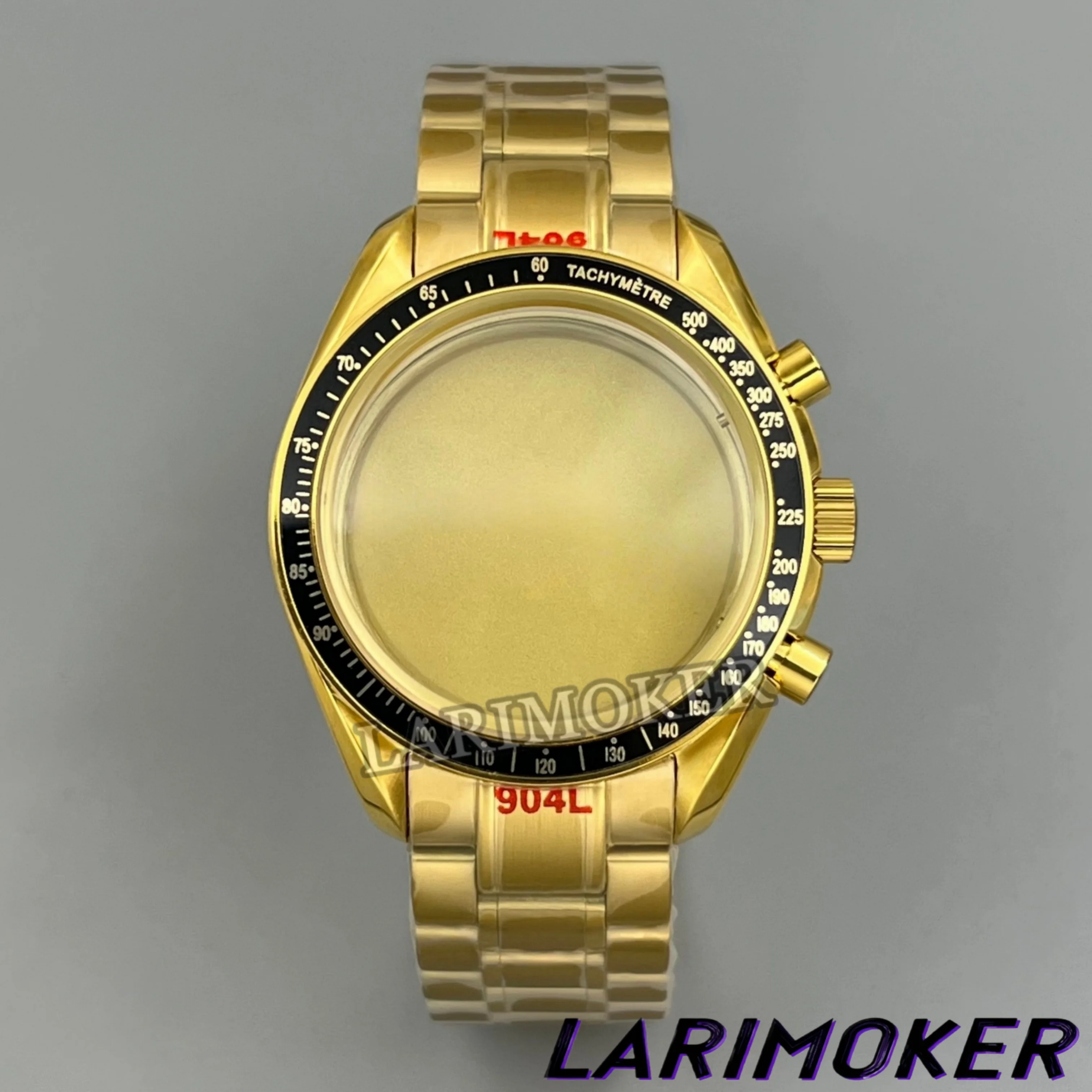 

LARIMOKER 39.5mm Men's Quartz Watch Case Sapphire Crystal Equipped with bezel Stainless Steel Strap Suitable for VK63 Movement