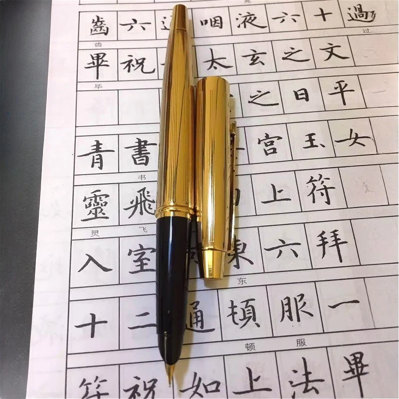 

Wingsung 106 Blade Grind The Steel Tip of The Pen with A Long Blade 0.5mm Luxury Ink Pens Office Supplies Cute Pens for Writing