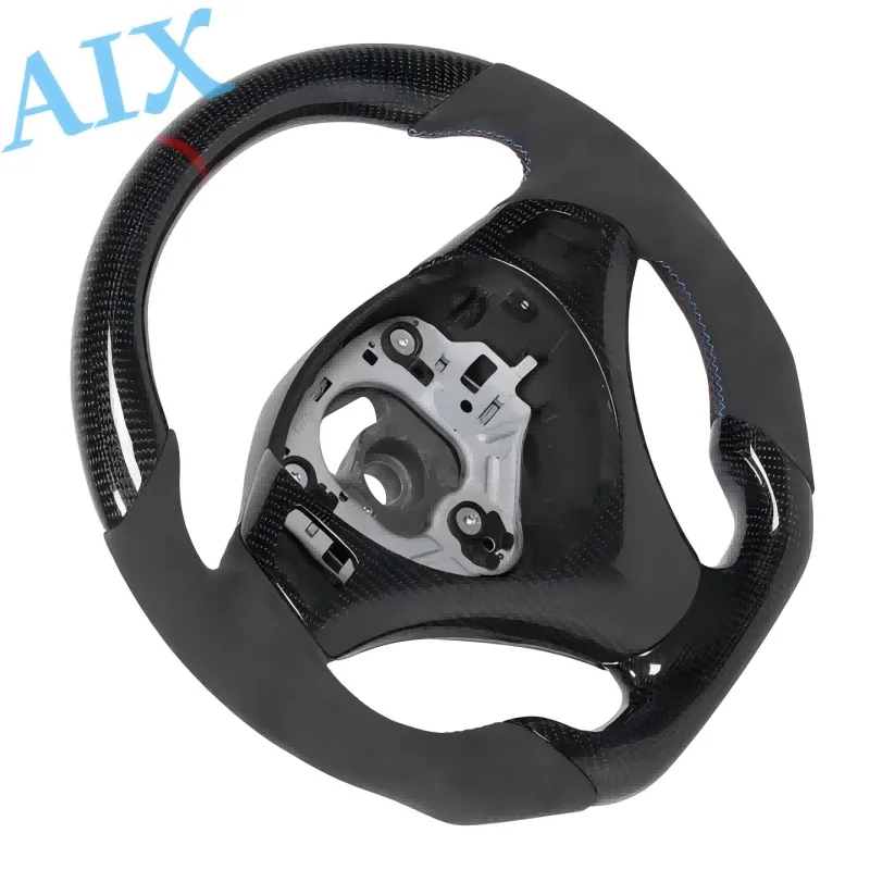 Picture 6: Fit for BMW E90 E92 E93 E82 E87 3 Series 320 325 330 M3 M2 X1 100% Real Carbon Fiber alcantara Steering Wheel