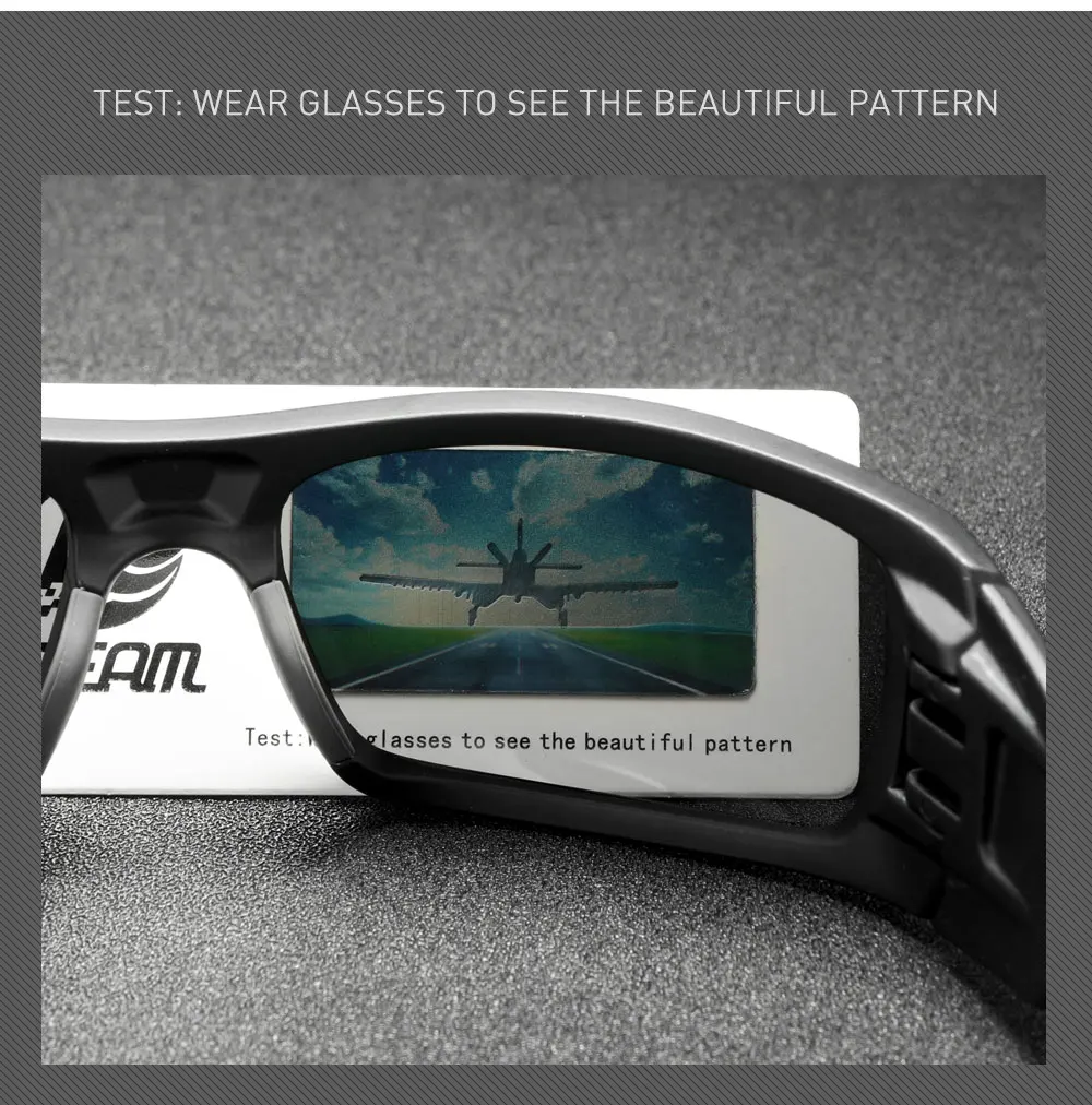 KDEAM Angel-Sonnenbrille für Herren mit komplett schwarzem Design, langlebiges Material, photochrome und nächtliche Sonnenbrille, Totenkopf-Etui – Detail 2