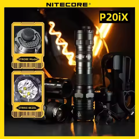NITECORE P20iX Tactical FLASHLIGHT USB-C Rechargeable Super Bright Military Flashlight 4000 lumens 5000mAh NL2150HPi Battery