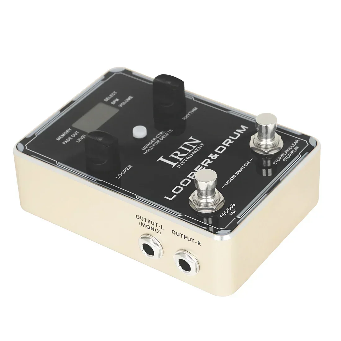 IRIN Guitar Effects Drum Machine Phrase Loop Monoblock Effects Pedal 40 Storage 100 Drum Rhythms 10 Metronomes Guitar Bass Part