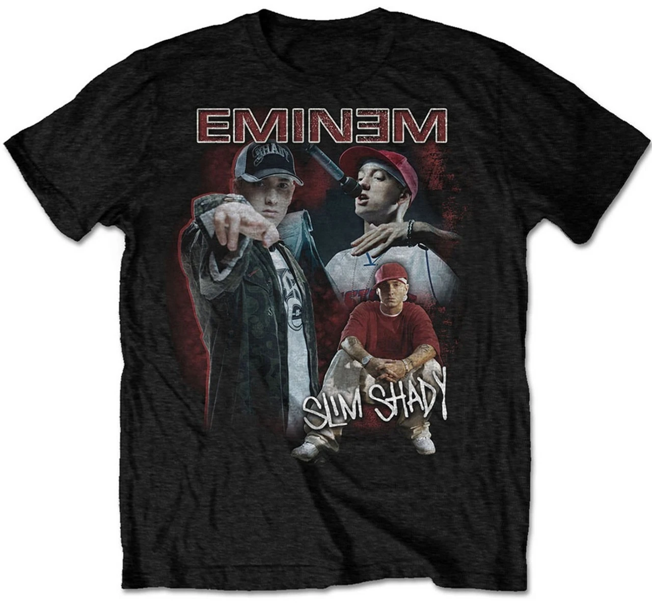 

Eminem Slim Shady Homage Мужская и женская свободная футболка с короткими рукавами и графическим принтом для повседневной одежды, роскошная одежда для всех