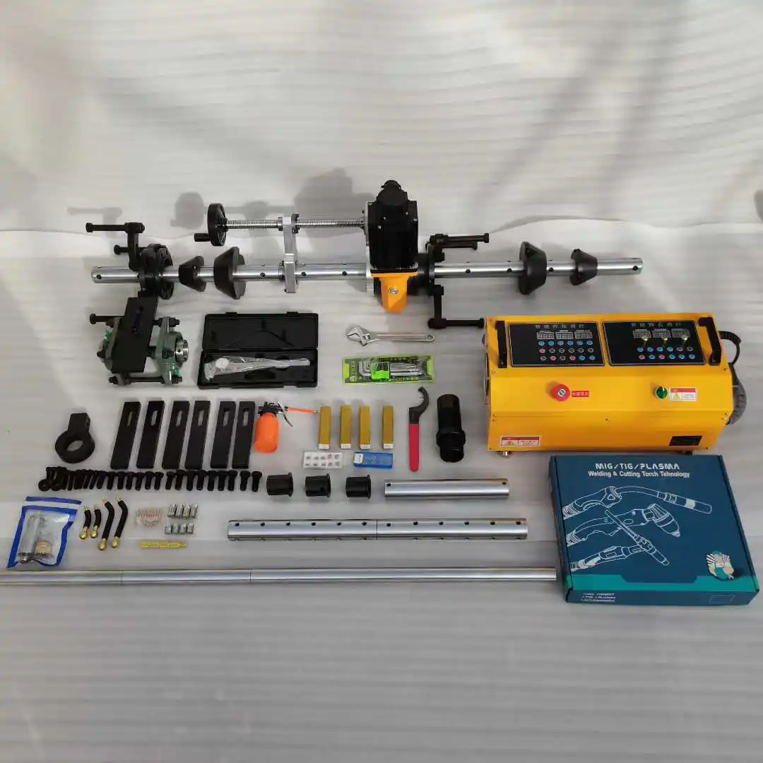 Automatic portable wire hole boring machine and hole welding boring machine for sale 40-300mm two-in-one wire hole welding machi