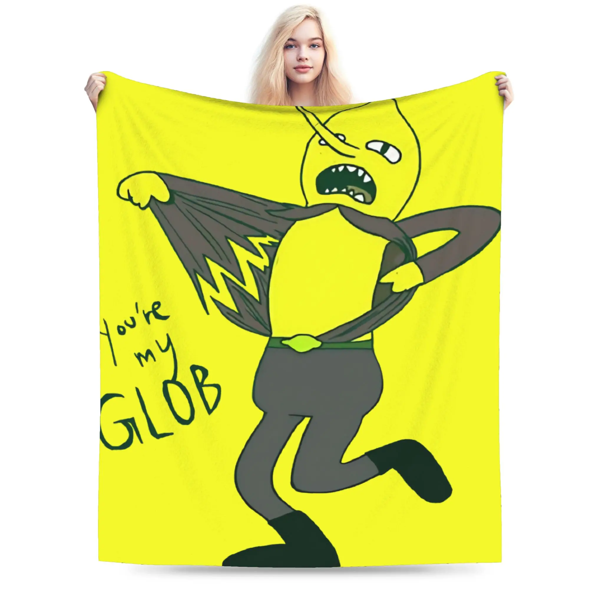 New Arrival you're my glob Lemongrab  Blanket Soft Flannel  Relax Throw Blanket Machine Washable