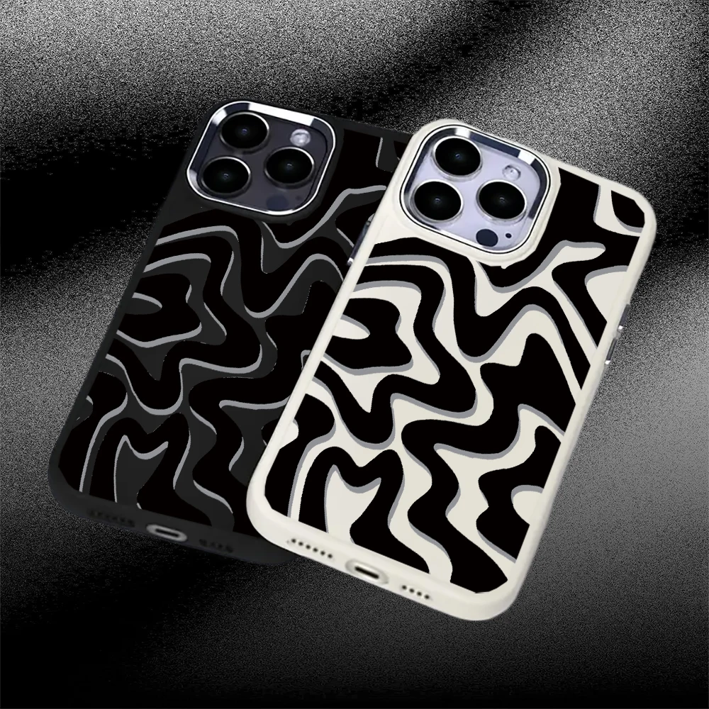 

Новый дизайн, чехол для телефона с неравномерным полосатым узором для iPhone 16Pro Max/iPhone 16Pro/iPhone 16/16 Plus для iPhone 11 12 13 14 15 серий