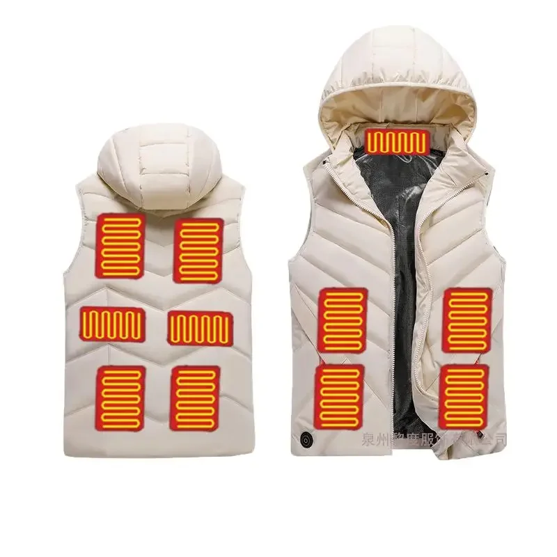 

Double Control Zone 11 Heating Coat Men's and Women's Heating Suit Constant Temperature Heating Couple Vest