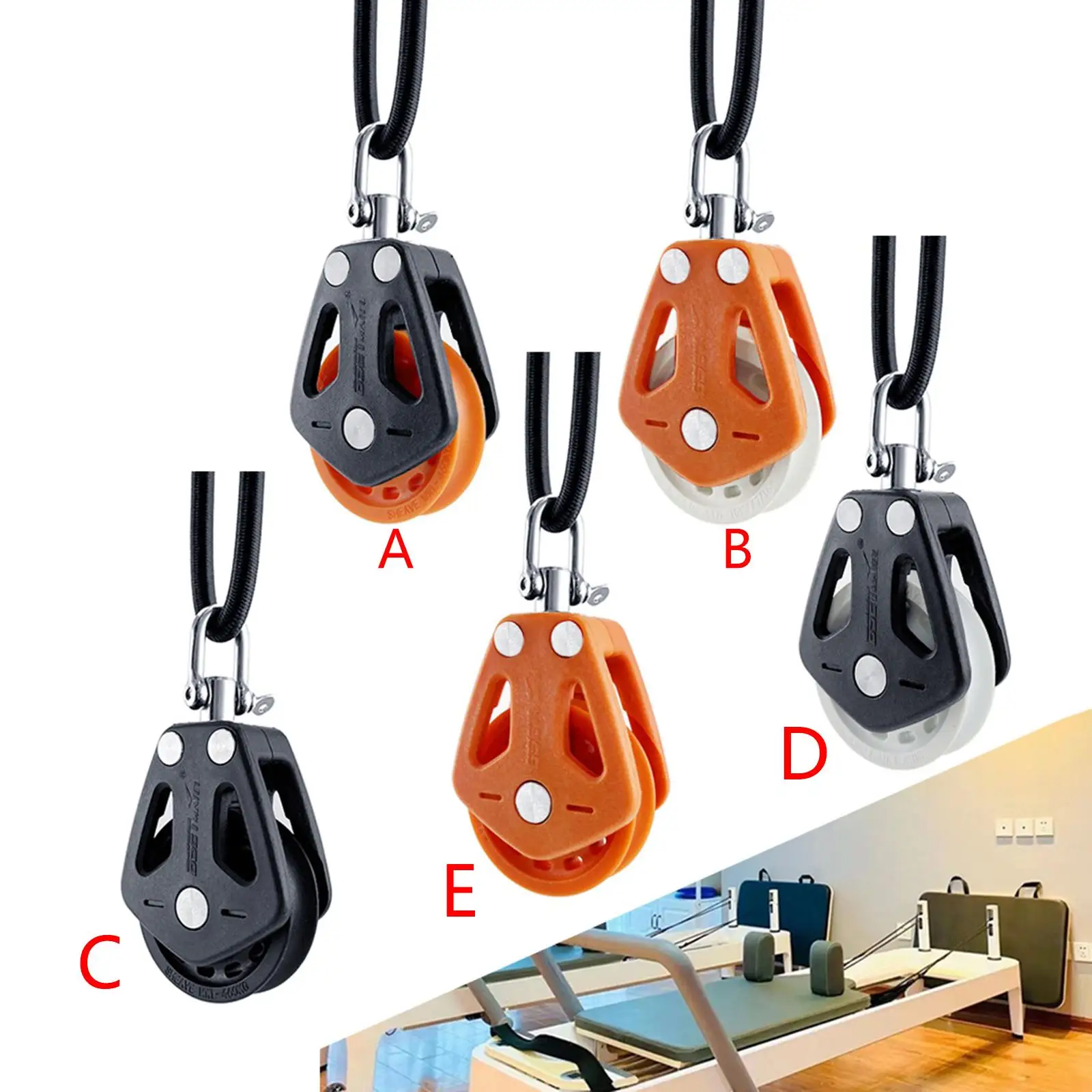 

Boat Kayak Ball Bearing Pulley Block Corrosion-Resistant Sturdy