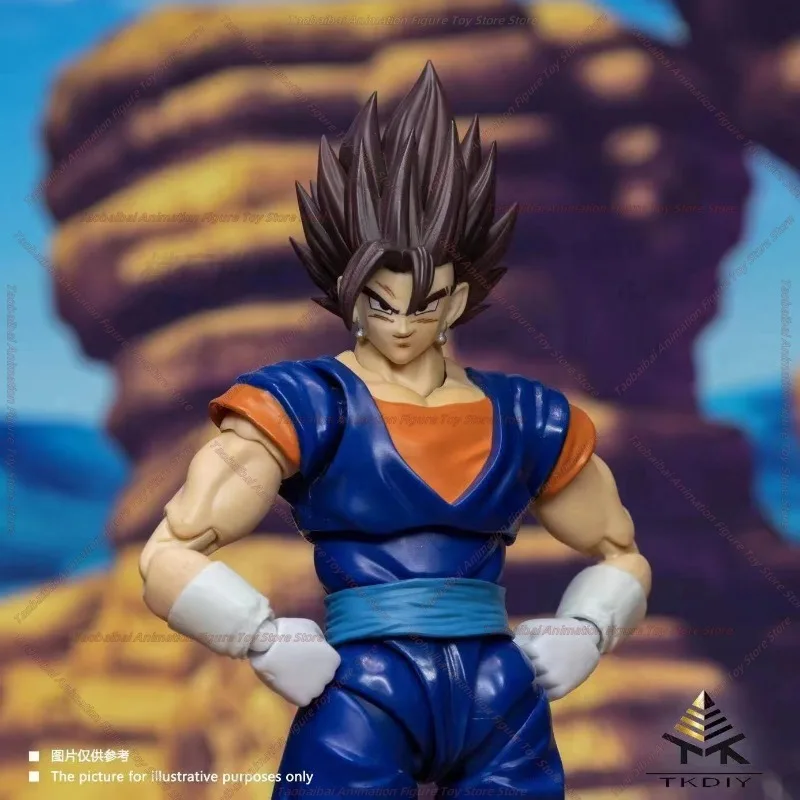 Dragon Ball Vegetto TKDIY TK Studio Head Sculpture Accessory Pack Yellow Hair Brown Figure 6 Inch 1/12 Model Toy Collection Gift