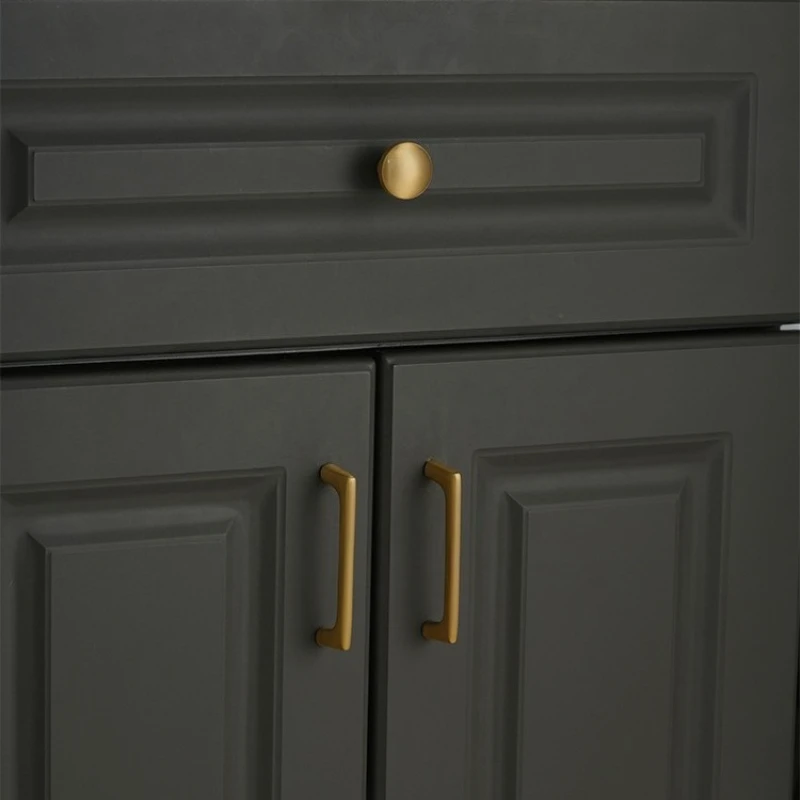 Modern Solid Brass Handles for Furniture Golden Handles for Wardrobe and Drawer Brass Hardware Fitting Cabinet Knobs and Handles