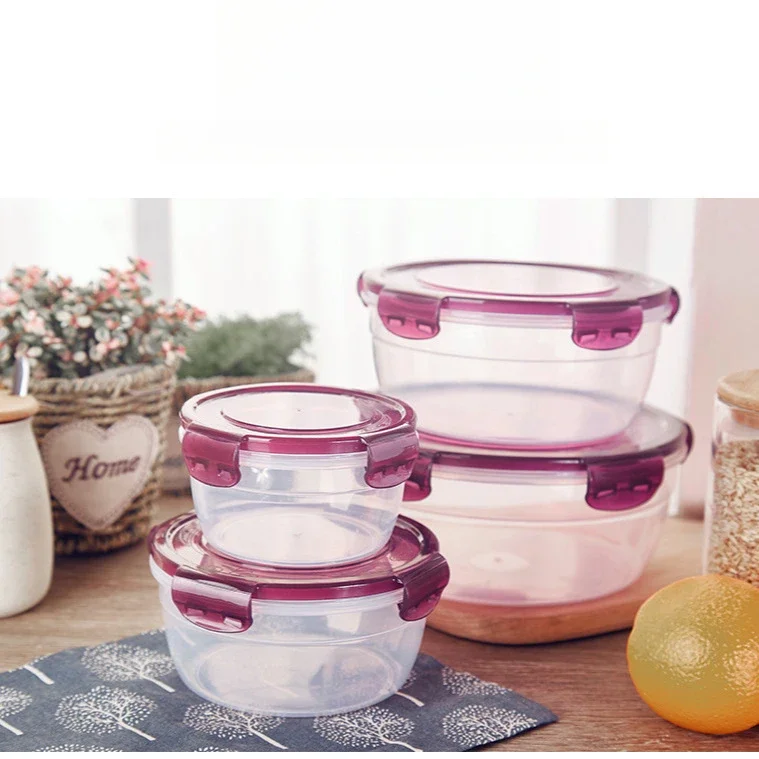 

4pcs Plastic Lunch Box For Bento Box Food Storage Container For School Outdoor Picnic Snack Meal Microwave