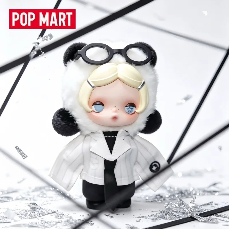 POP MART SKULLPANDA Off Mode Series Peluche Pendentif Boîte Mystère Jouets Figurine Anime Ornements de Bureau Collection