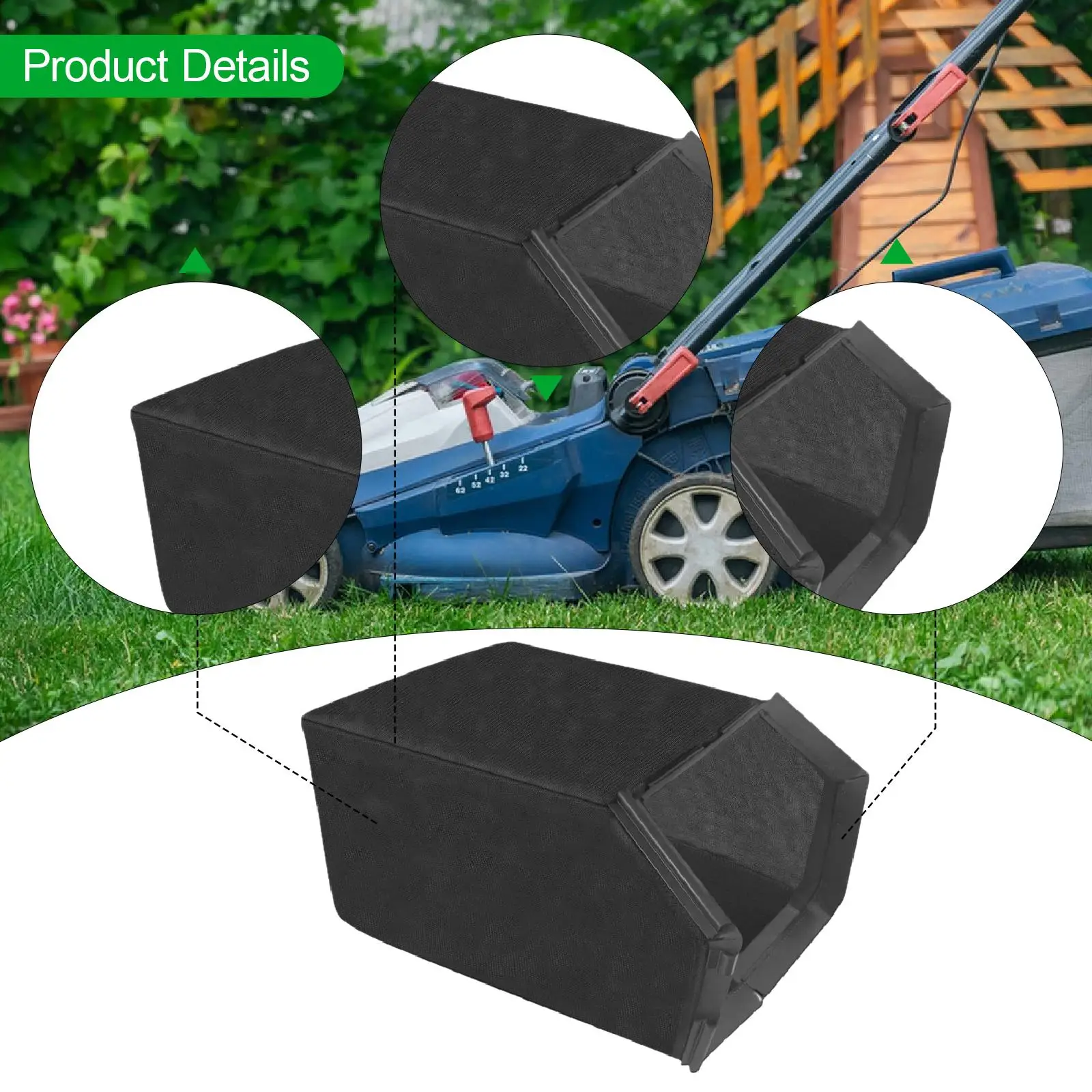 

Мешок-сборщик травы для газонокосилки, черный, нейлоновый, сменный, для ручных газонокосилок, эффективный аксессуар для садовых работ на патио и заднем дворе