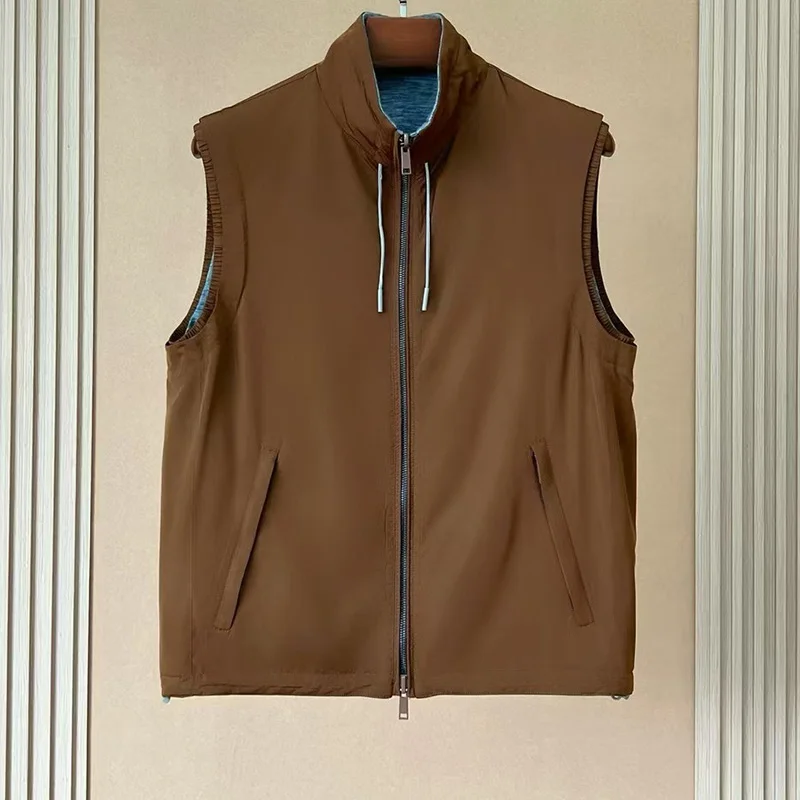 ALIAS MAW Autumn/winter new men's vest wear both sides of the stylish warm and handsome