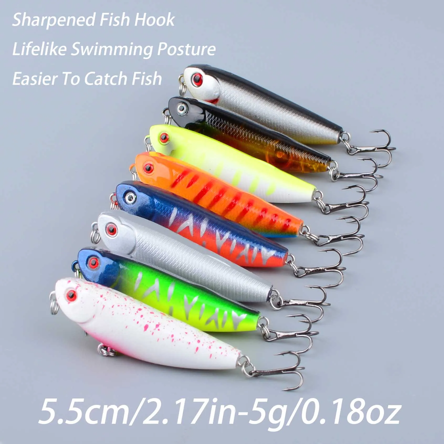 Señuelos Pencil flotantes de superficie Topwater wobbler