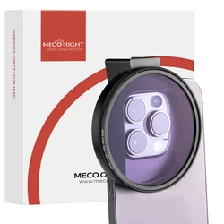 Mecoright Magnetic Smartphone Filter 72mm Ring Cold Shoe phone holder CPL ND GND per Samsung Huawei Apple Vivo cellulare Lens