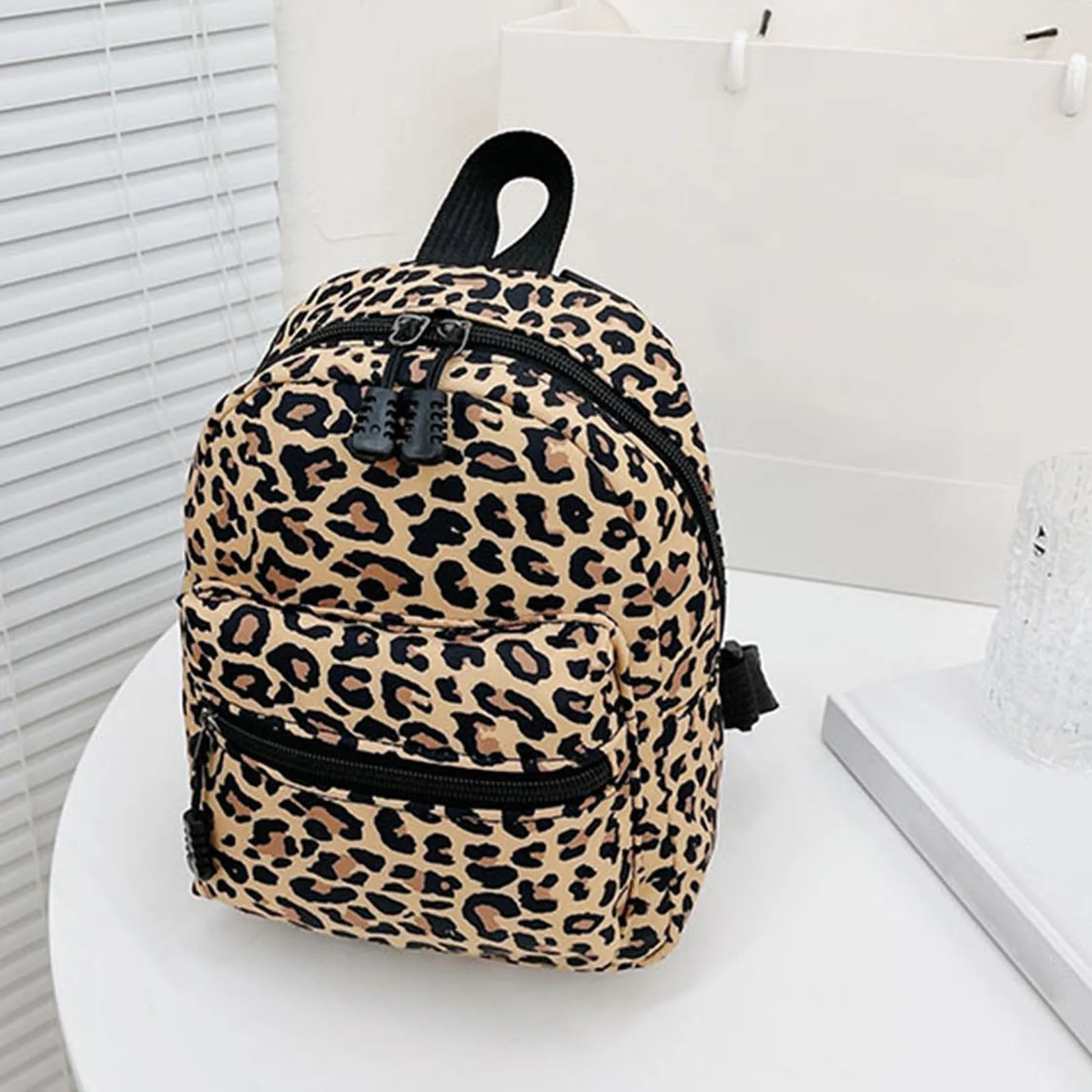 Men\'s backpacks Fashion Leopard Animal Zipper Backpack Print Ladies Student Bag Print Backpack School bags for women trend 2024