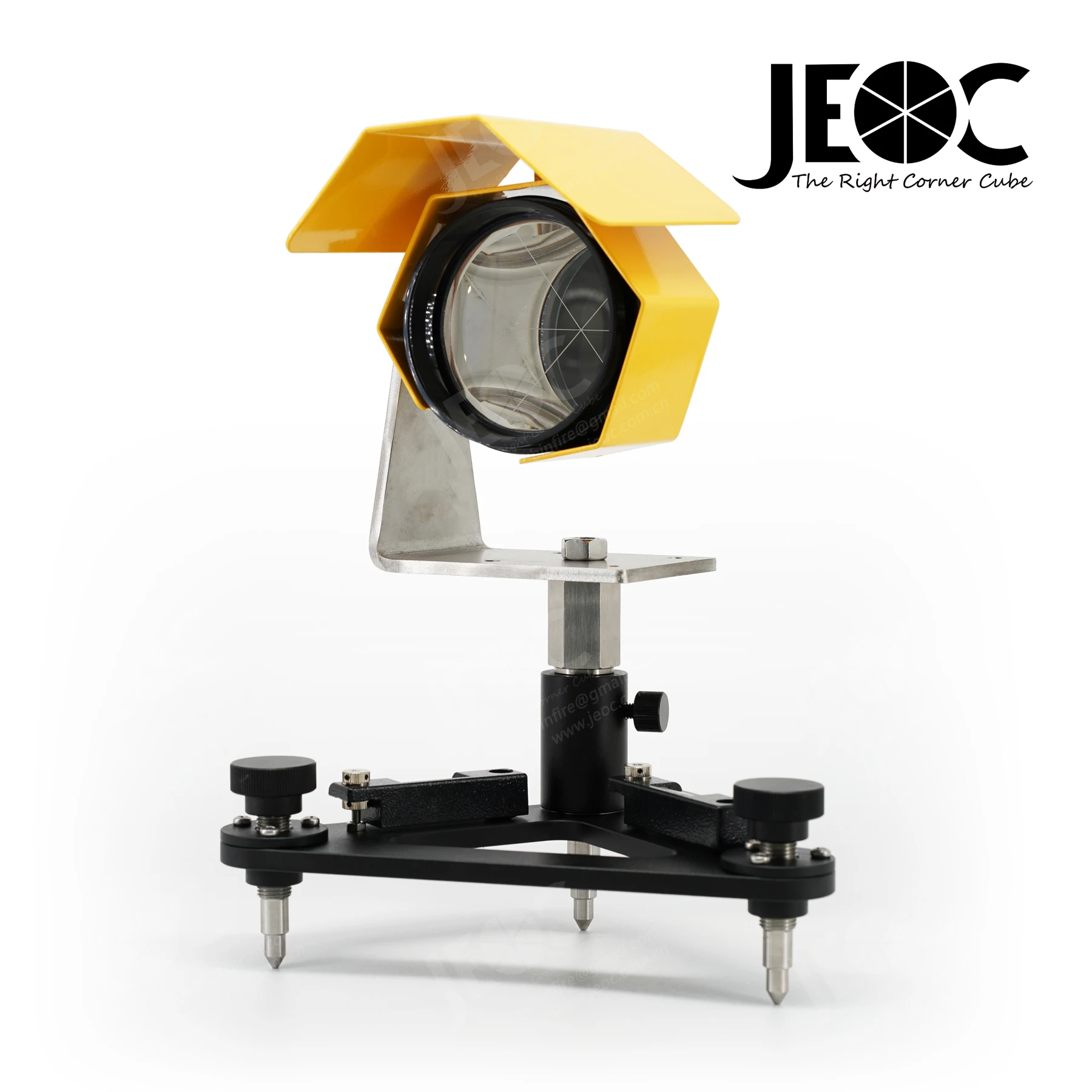 

JEOC Large Monitoring Reflective Prism, 5 Reflector with 5/8" Adapter and Tribrach, for Trimble Total station