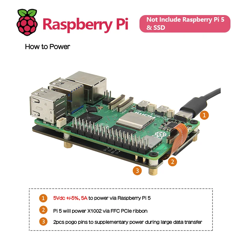 Imagem -05 - Geekworm X1002 Pcie para Placa Nvme com Caixa Metálica P580 para Framboesa pi 5