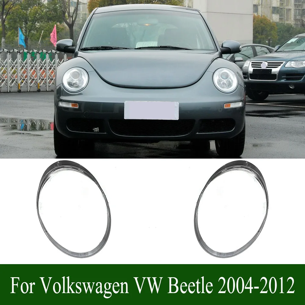 

For Volkswagen VW Beetle 2004-2012 Front Headlamp Cover Transparent Mask Lamp Shade Headlight Shell Lens Auto Replacement Parts