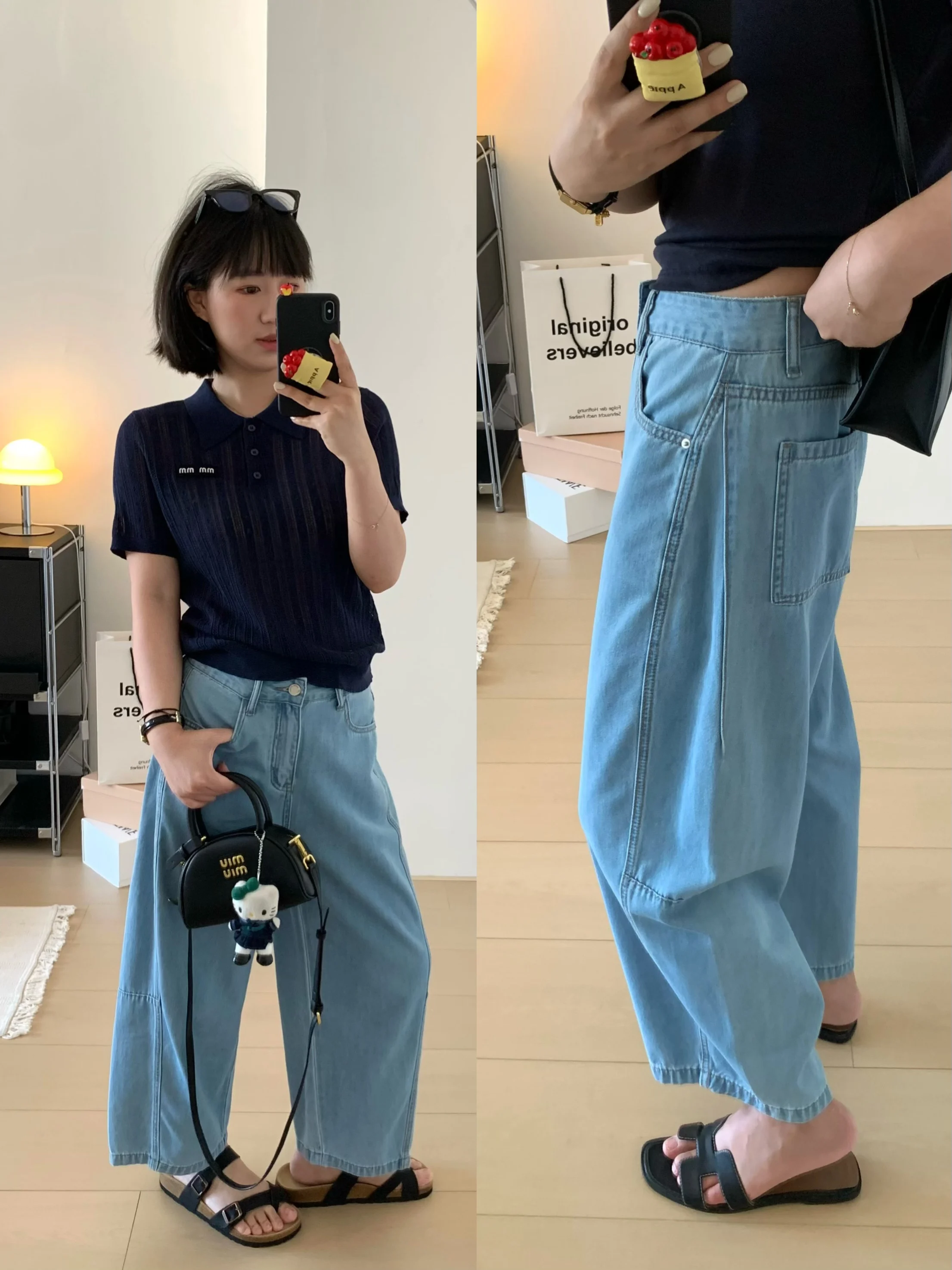 

Женские летние тонкие джинсы XFYSLE с прямым кроем, зауженные, повседневные, длиной 7/8, из ткани лиоцелл