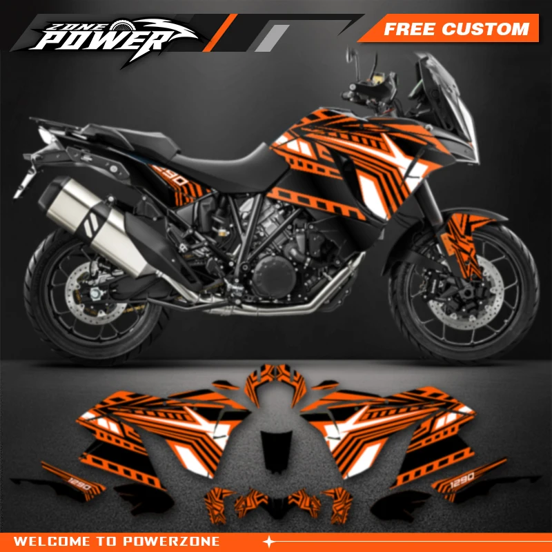 Powerzone Graphics Motorcycle Decal Sticker Deco Kits For KTM ADV1290 ADVENTURE ADV-R ADV-S 2017 2018 2019 2020 Customized 14