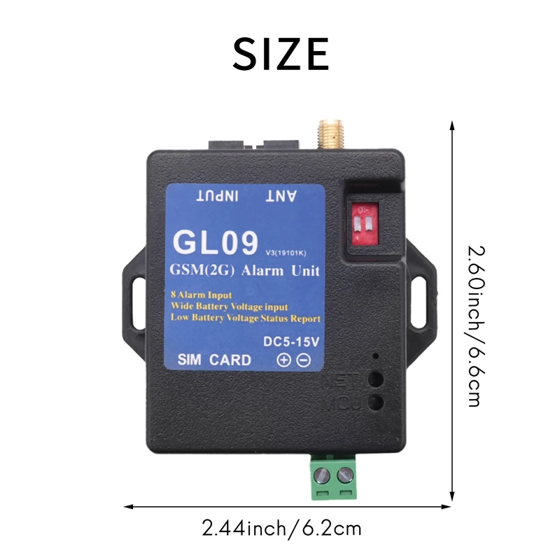 Imagem -02 - Sistema de Alarme Gsm Gl09 Canais a Pilhas Gsm Alerta Sms Sistema de Segurança2023