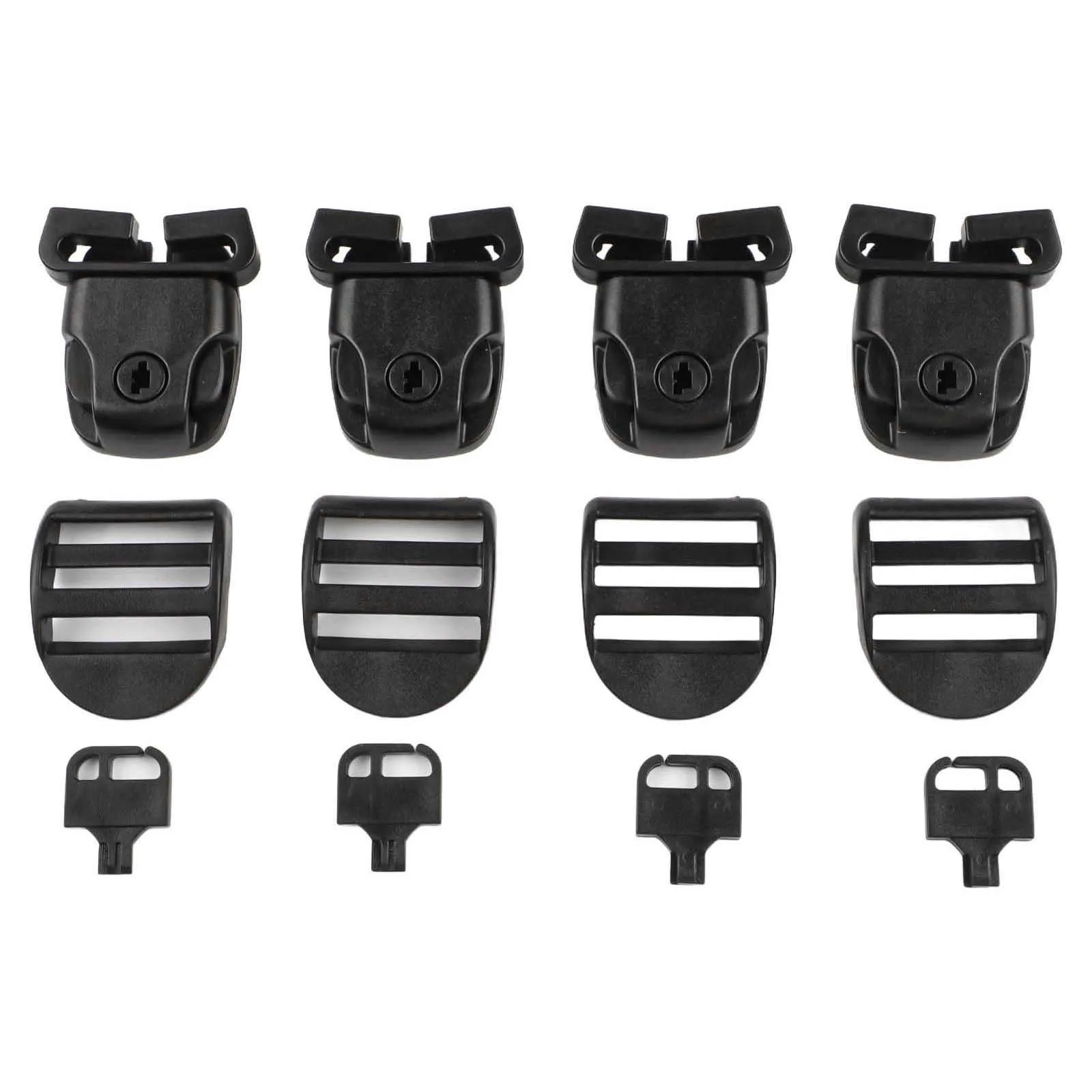 

Spa Tub Cover Broken Latch Repair Kit 4 Set with Clip Locks Keys and Hardware for Replacement of Missing Latches