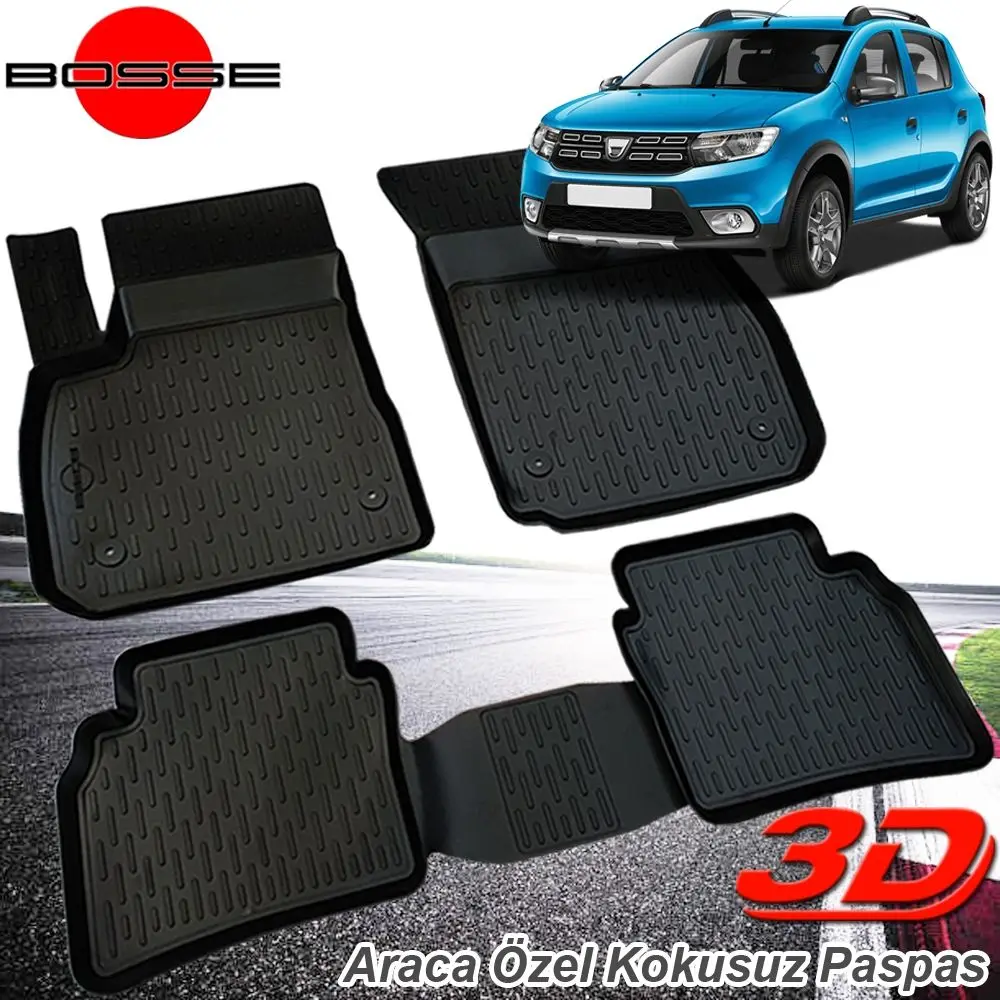 For Dacia Sandero Mat 3D Pool 2008 2020 BOSSE