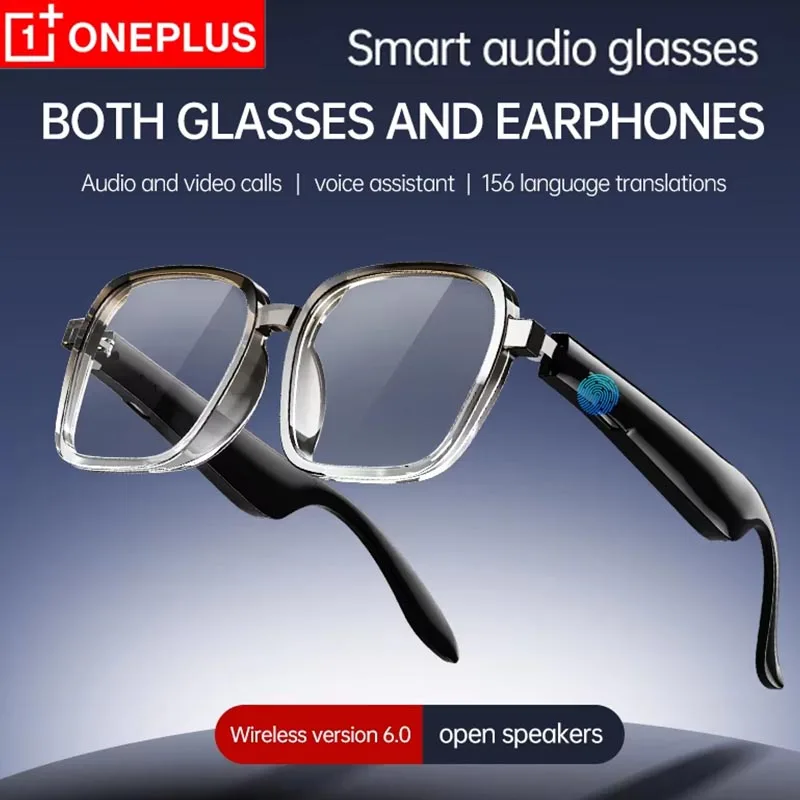 

Умные Bluetooth-очки Oneplus: Новые, 2-в-1, стерео, с AI-переводом, сенсорным управлением, ультрадолгим временем автономной работы, наушники-очки