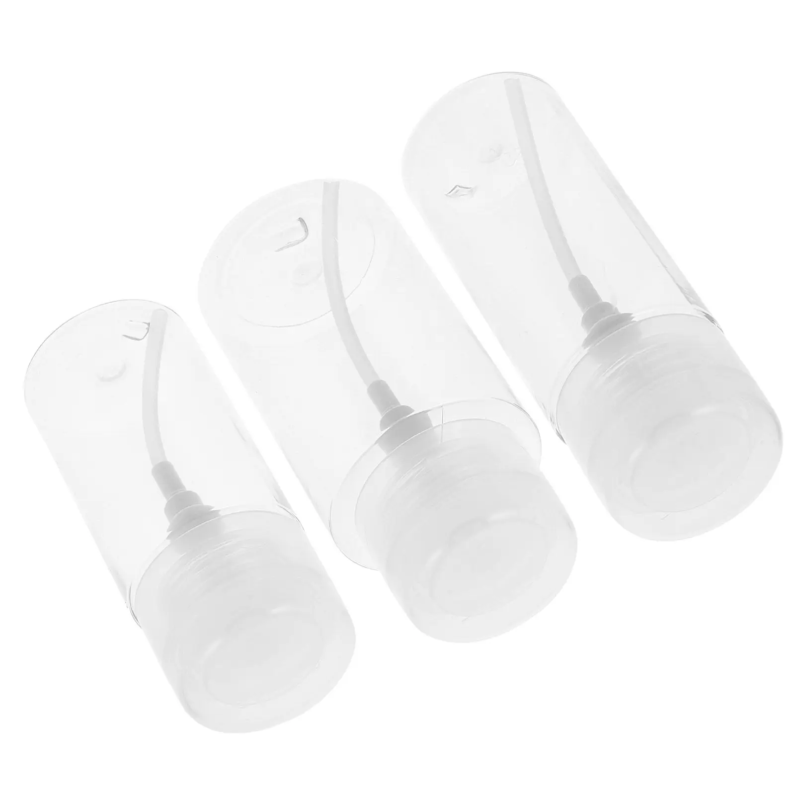 

Набор из 3 флаконов-диспенсеров для снятия макияжа с помпой, для косметики и жидкости для снятия лака, прозрачные пластиковые