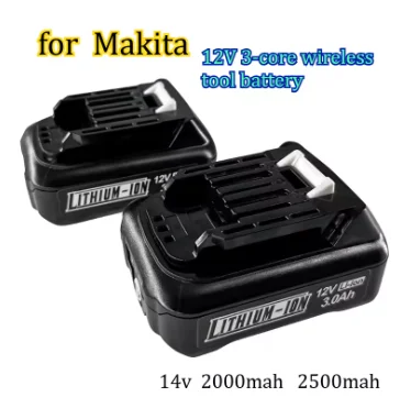 3000mAh Replacement for Makita BL1040 12V 3-core Wireless Tool Battery with Long Range and Electric Tool Charging Battery