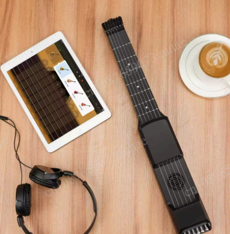 Smart Silent Portable Travel Guitar - Beginner-Friendly Acoustic Practice Guitar with Tuneless & Pain-Free Design