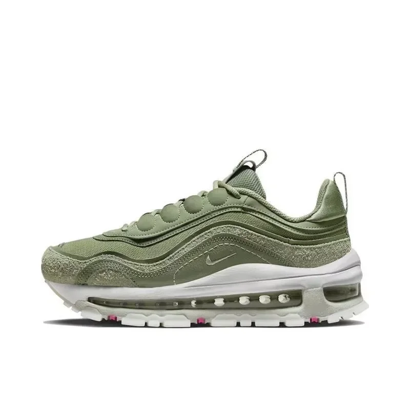 Nike Air Max 97 Futura Women's Green Low-top Nonslip Light-weight Casual Sports Shoes Running Shoes FB4496-300