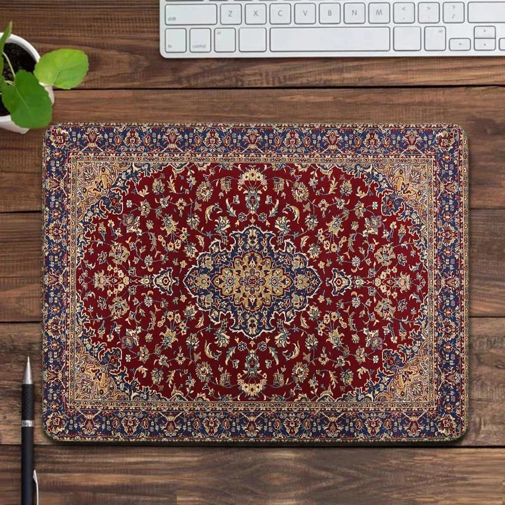 Beautiful Persian Carpet Design Keyboard Pads Small Mouse Mat Gamer Keyboard Printing Unique Gaming Player Pad Table Cushion