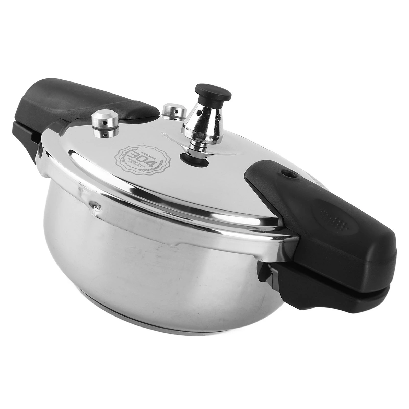 Mini Pressure Cooker Safe Explosion Proof 1.8L 1.8 Liter Pressure Cooker Oyster Fish Head Pot for Gas Stove Induction Cooker