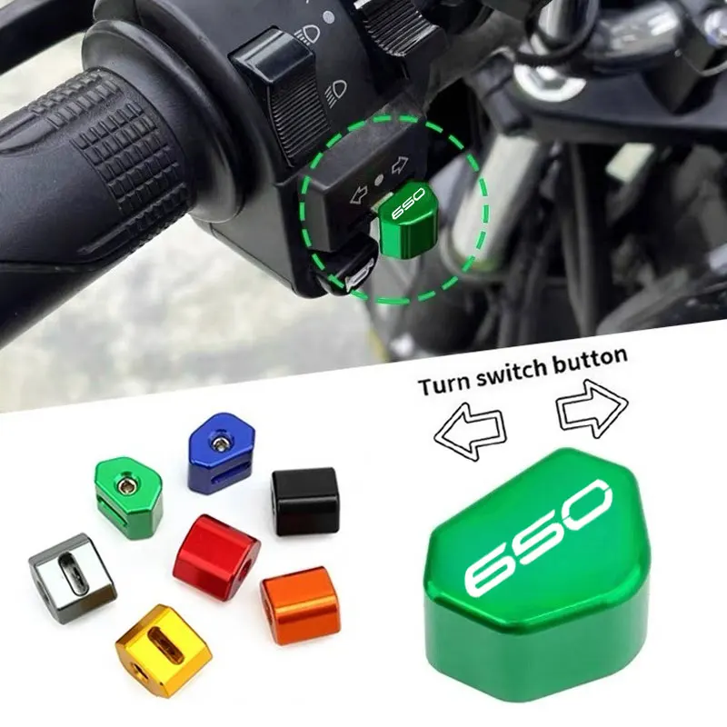 Motorcycle Switch Button Turn Signal Switch Key Cap Accessories For Kawasaki Z650 RS Z 650 Ninja 650