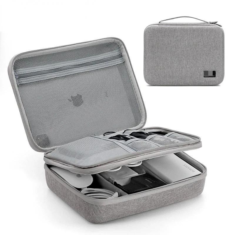 EVA Hard Shell Travel Electronic Organizer Case for iPad Pro 11 inch Hard Drive Cables Earphones Cell Phone AC Adapter  Multiuse