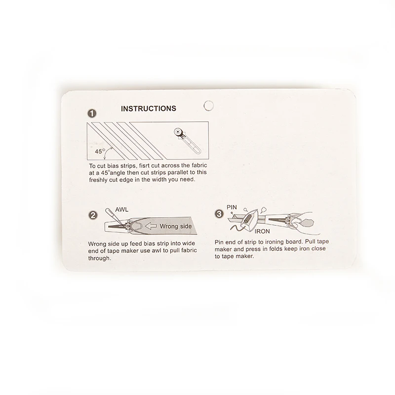 [YU]Bias Tape Maker Set 5 size 6mm 12mm 18mm 25mm bias tape maker Sewing Accessories
