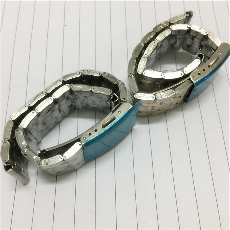 Stainless Steel Watchband Light Strap Links Bracelet 18mm 20mm 22mm Universal Wrist Band Silver Gold Belt Accessories